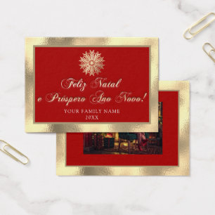 Feliz Natal e Próspero Ano Novo Royal Gold Rouge