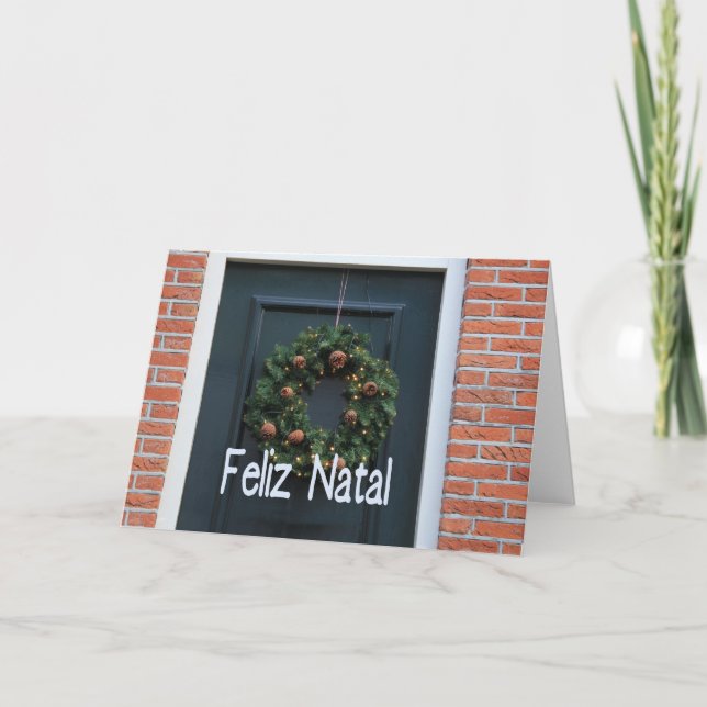 Feliz Natal, Portuguese Christmas card (Front)