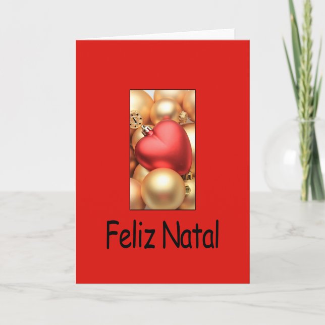 Feliz Natal, Portuguese Christmas card (Front)