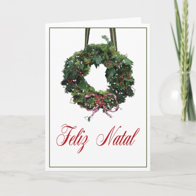 Feliz Natal, Portuguese Christmas card (Front)