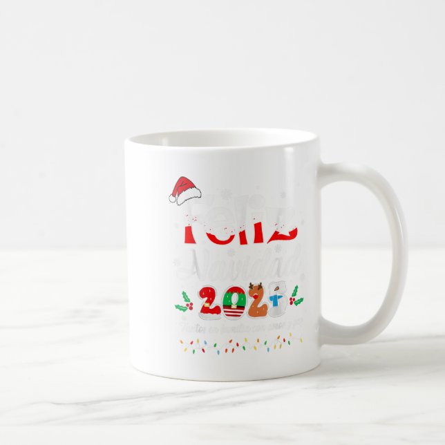 Feliz Navidad 2025 Matching Family Spanish Christm Coffee Mug (Right)