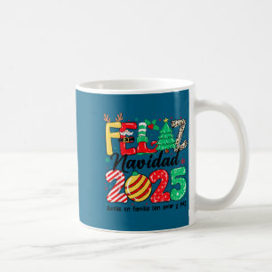 Feliz Navidad 2025 Spanish Christmas Mexican Famil Coffee Mug