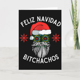 Feliz Navidad Achos Funny Spanish Merry Christmas  Card