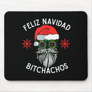 Feliz Navidad Achos Funny Spanish Merry Christmas  Mouse Pad