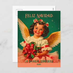 "Feliz Navidad" Angel Christmas Postcard