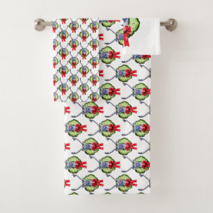 Feliz Navidad Bath Towel Set