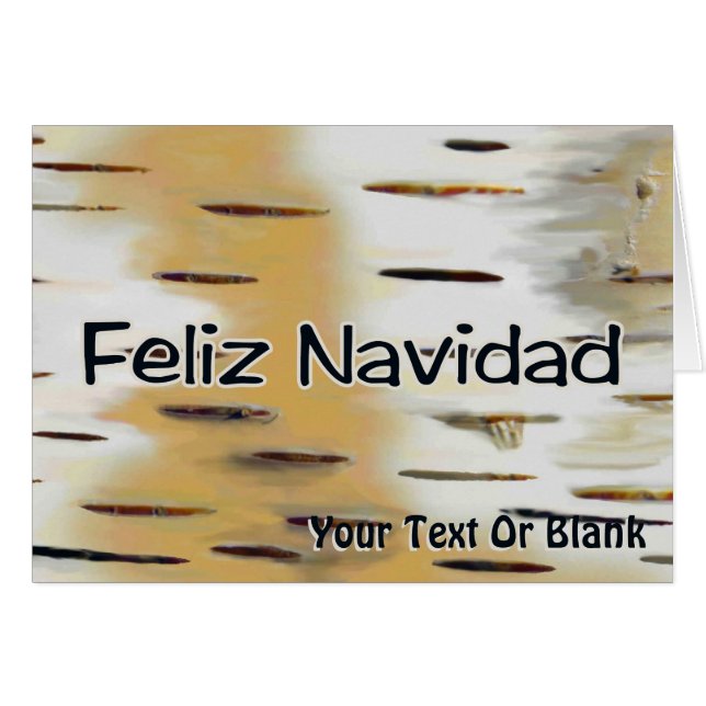 Feliz Navidad - Birchbark (Front Horizontal)