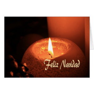 Feliz Navidad Brûler des bougies Noël