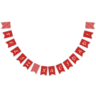 Feliz Navidad Bunting Flags