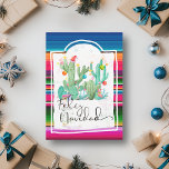 Feliz Navidad Cactus Christmas Spanish Holiday Card<br><div class="desc">This design may be personalized by choosing the Edit Design option. You may also transfer onto other items. Contact me at colorflowcreations@gmail.com or use the chat option at the top of the page if you wish to have this design on another product or need assistance with this design. See more...</div>