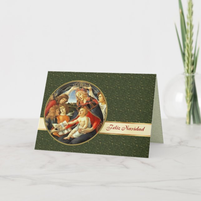 Feliz Navidad. Carte de Noël aux beaux-arts en esp (Devant)