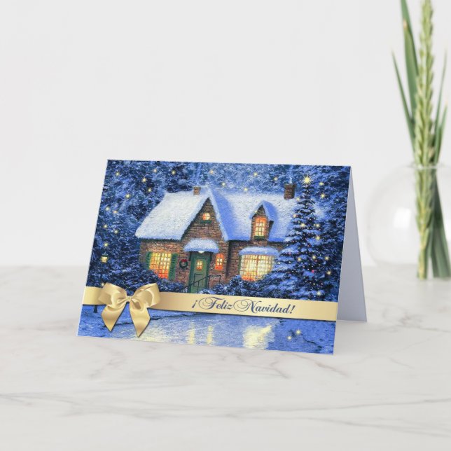 Feliz Navidad. Carte de Noël en espagnol (Devant)
