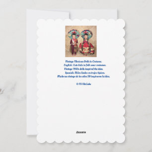 Feliz Navidad Carte de voeux de Noël pour les enfa