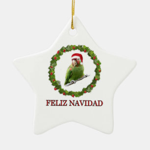 Feliz Navidad Ceramic Ornament