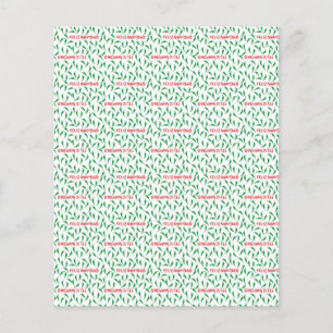 Feliz Navidad Chile Pepper Scrapbook Paper