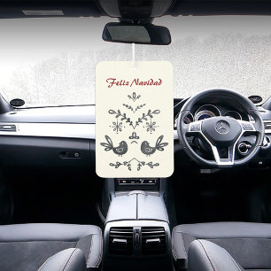 Feliz Navidad Christian verse Air Freshener, Pine Air Freshener