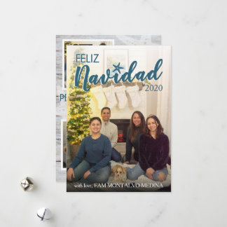 Feliz Navidad Christmas Card- Beach Holiday Card