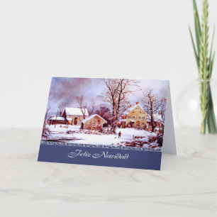 Feliz Navidad. Christmas Card in Spanish