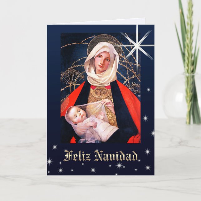 Feliz Navidad. Christmas Cards in Spanish (Front)
