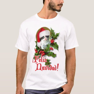 Feliz Navidad - Christmas Kitten T-Shirt