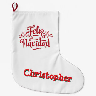Feliz Navidad Christmas Stocking