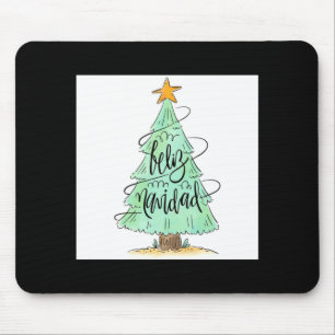 Feliz Navidad Christmas Tree T Shirt  Mouse Pad