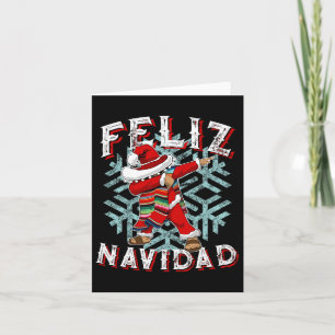 Feliz Navidad Dabbing Christmas Sombrero  Card