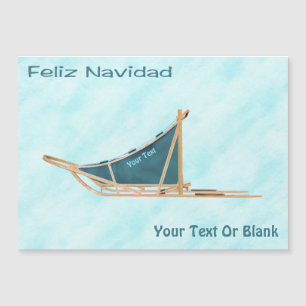 Feliz Navidad - Dog Sled On Snow