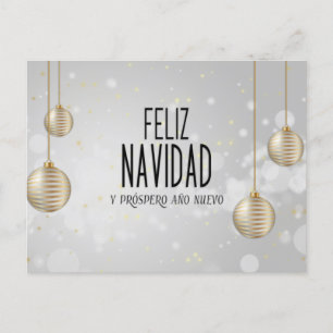 Feliz Navidad elegant design Postcard
