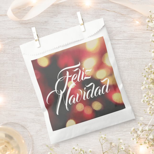 Feliz Navidad Favour Bag (Clipped)