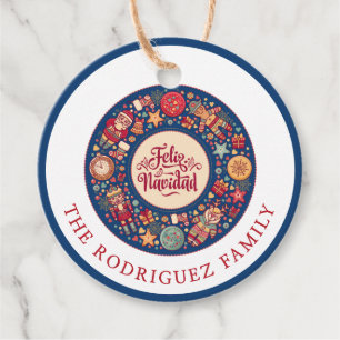 Feliz Navidad Favour Tags