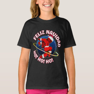 FELIZ NAVIDAD FUNNY SANTA ASTRONAUT T-Shirt