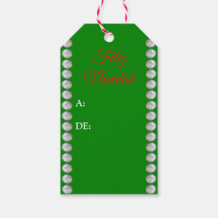 Feliz Navidad Gift Tags (Set of Diez)