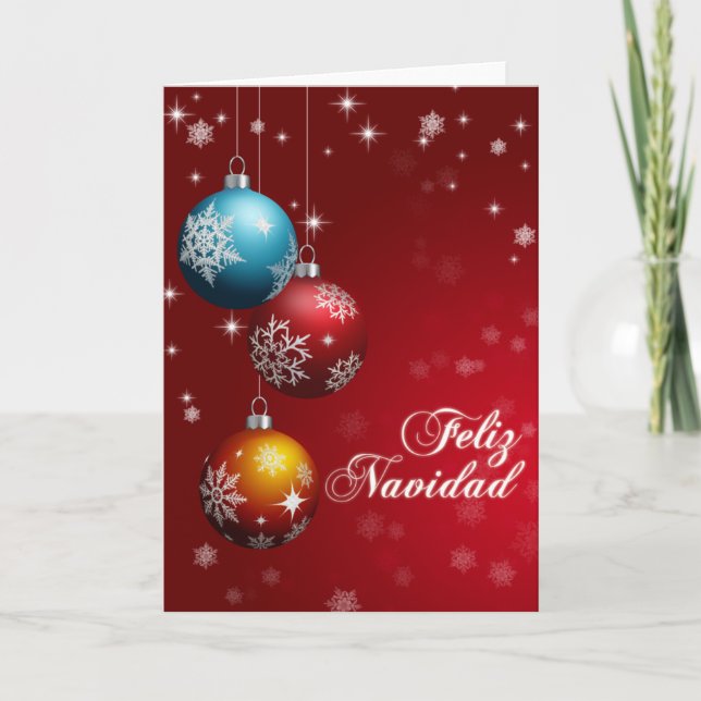 Feliz Navidad Greeting Card (Front)