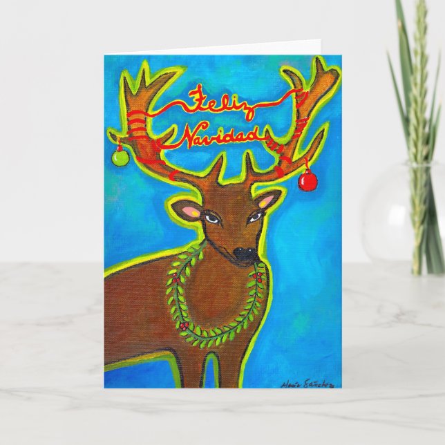 Feliz Navidad Holiday Card (Front)