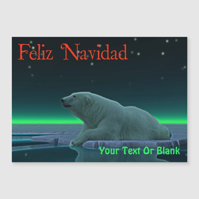 Feliz Navidad - Ice Edge Polar Bear (Front)