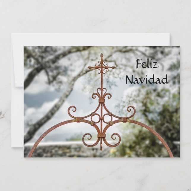 Feliz Navidad, Iron Cross, Holiday Card (Front)