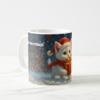 Feliz Navidad - Kitten - Gift - Mug