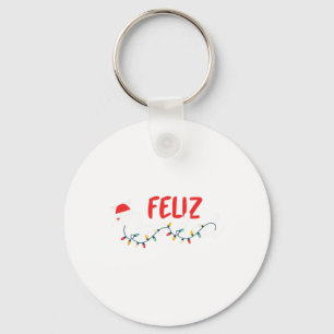Feliz Navidad Merry Christmas Xmas Lights Pyjamas  Keychain