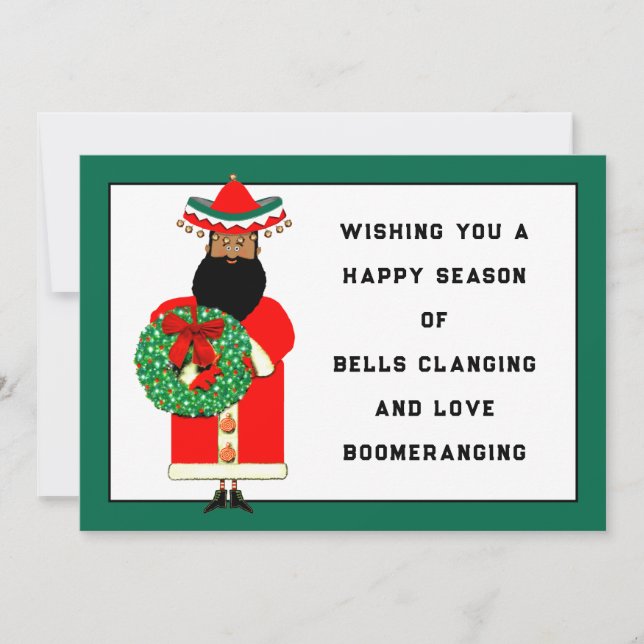 Feliz Navidad Mexican Père Noël Carte de Noël (Devant)