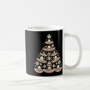 Feliz Navidad Mexican Sombrero Christmas Tree Men Coffee Mug