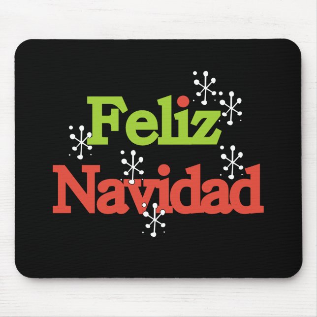 Feliz Navidad Mouse Pad (Front)