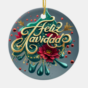 Feliz  Navidad Ornament