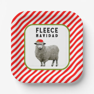 Feliz Navidad Party Paper Plate