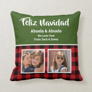 Feliz Navidad Personnalisable 2 Oreillers à Thon 