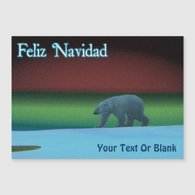 Feliz Navidad - Polar Lights Polar Bear (Front)