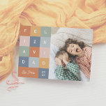 Feliz Navidad | Postal Colorida y Moderna Con Foto Holiday Card<br><div class="desc">Tarjeta de Navidad colorida y moderna con una foto. Ideal para quienes buscan una versión moderna y divertida de la tradición navideña. Con bloques de colores llamativos en tonos naranja, amarillo, verde, rosa y azul, cada letra de “Feliz Navidad” destaca en su propio recuadro. Debajo, el nombre de su familia...</div>