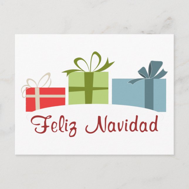 Feliz Navidad Postcard (Front)