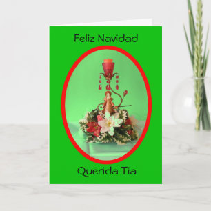 Feliz Navidad Querida Tia Holiday Card