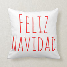 Feliz Navidad Red White Christmas